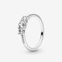 PANDORA Silver Cubic Zirconia Three Stone Ring 196242CZ