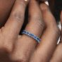 PANDORA Sterling Silver Blue Sparkling Eternity Ring 190050C02