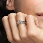 PANDORA Sterling Silver Regal Beaded Tiara Ring 192233C01