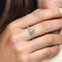 PANDORA Sterling Silver Sparkling Pear Halo Ring 192835C01