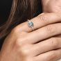 PANDORA Silver March Birthstone Circle Ring 192993C03