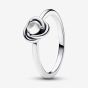 PANDORA Silver April Birthstone Circle Ring 192993C04