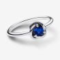 PANDORA Silver September Birthstone Circle Ring 192993C09