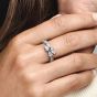PANDORA Sterling Silver Sparkling Twist Ring 193004C01