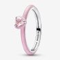 PANDORA Sterling Silver Pink Chakra Heart Ring 193088C02
