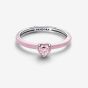 PANDORA Sterling Silver Pink Chakra Heart Ring 193088C02