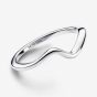PANDORA Sterling Silver Polished Wave Ring 193095C00