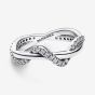 PANDORA Sterling Silver Intertwined Wave Ring 193098C01