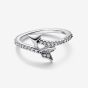 PANDORA Sterling Silver Sparkling Arrow Ring 193619C01
