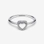 PANDORA Sterling Silver Heart Halo Ring 193801C01