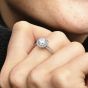 PANDORA Sterling Silver Round Sparkle Ring 196250CZ
