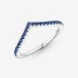 PANDORA Sterling Silver Timeless Wish Blue Ring 196316C02