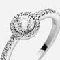 PANDORA Silver Classic Sparkle Halo Ring 198864C01