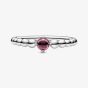 PANDORA July Birthstone Beaded Ring 198867C02
