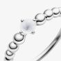 PANDORA April Birthstone Beaded Ring 198867C04