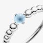 PANDORA December Birthstone Beaded Ring 198867C07