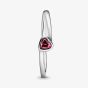 PANDORA Sterling Silver Red Tilted Heart Ring 199267C01