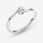 PANDORA Sterling Silver Tilted Heart Ring 199267C02