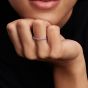 PANDORA Silver Sparkling Purple Half Eternity Ring 192999C04