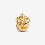 PANDORA 14ct Gold Plated Infinity Knot Charm 763755C00
