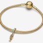 PANDORA 14ct Gold Plated Crystal Seahorse Charm 763895C01