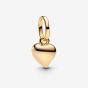 PANDORA 14ct Gold Plated Mini Heart Dangle Charm 763691C00