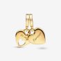 PANDORA 14ct Gold Plated Mother Daughter Heart Split Charm 769187C01