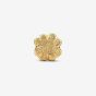 PANDORA 14ct Yellow Gold Plated Textured Mini Clover Charm 764047C00
