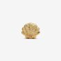 PANDORA 14ct Yellow Gold Plated Textured Mini Shell Charm 764057C00