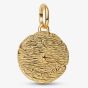 PANDORA 14ct Yellow Gold Plated Cubic Zirconia Crossing Arrows Medallion Dangle Charm 764081C01