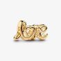 PANDORA 14ct Yellow Gold Handwritten Love Charm 763055C00