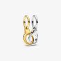 PANDORA Sterling Silver 14ct Yellow Gold Plated Handcuffs Dangle Charm 763435C00