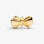PANDORA 14ct Yellow Gold Plated Cubic Zirconia Sparkling Bow Charm 763442C01