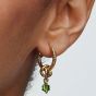 PANDORA 14ct Yellow Gold Plated Green Crystal August Eternity Circle Charm 763462C08