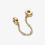 PANDORA 14ct Yellow Gold Plated Cubic Zirconia Triple Safety Charm 763515C01-05