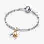 PANDORA Two Tone Lab Grown Diamond North Star Dangle Charm 763588C01