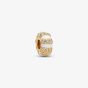 PANDORA 14ct Yellow Gold Cubic Zirconia & Enamel Clip Charm 763785C01