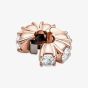PANDORA 14ct Rose Gold Plated Cubic Zirconia Flower Clip Charm 780046C01