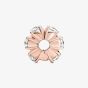 PANDORA 14ct Rose Gold Plated Cubic Zirconia Flower Clip Charm 780046C01
