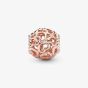PANDORA 14ct Rose Gold Plated Openwork Hearts Charm 780964