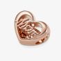 PANDORA 14ct Rose Gold Plated Thank You Mum Heart Charm 781451C00