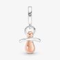 PANDORA Two Tone Baby Dummy Dangle Charm 781490C01