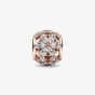 PANDORA 14ct Rose Gold Plated Sparkling Herbarium Charm 782383C01
