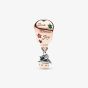 PANDORA 14ct Rose Gold Plated Crystal Santa Claus Hot Air Balloon Charm 782976C01