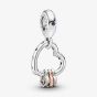 PANDORA Sterling Silver Cubic Zirconia Crystal Heart Dangle Charm 787247NLCMX