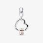 PANDORA Sterling Silver Cubic Zirconia Crystal Heart Dangle Charm 787247NLCMX