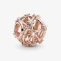 PANDORA 14ct Rose Gold Plated Cubic Zirconia Timeless Galaxy Openwork Charm 789240C01