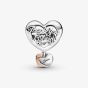PANDORA Sterling Silver & 14ct Rose Gold Plated Thank You Mum Heart Charm 789372C00