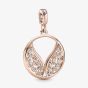 PANDORA ME 14ct Rose Gold Plated Cubic Zirconia Burning Wings Charm 789672C01