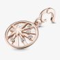 PANDORA ME 14ct Rose Gold Plated Cubic Zirconia Rays Of Life Medallion Charm 789676C01